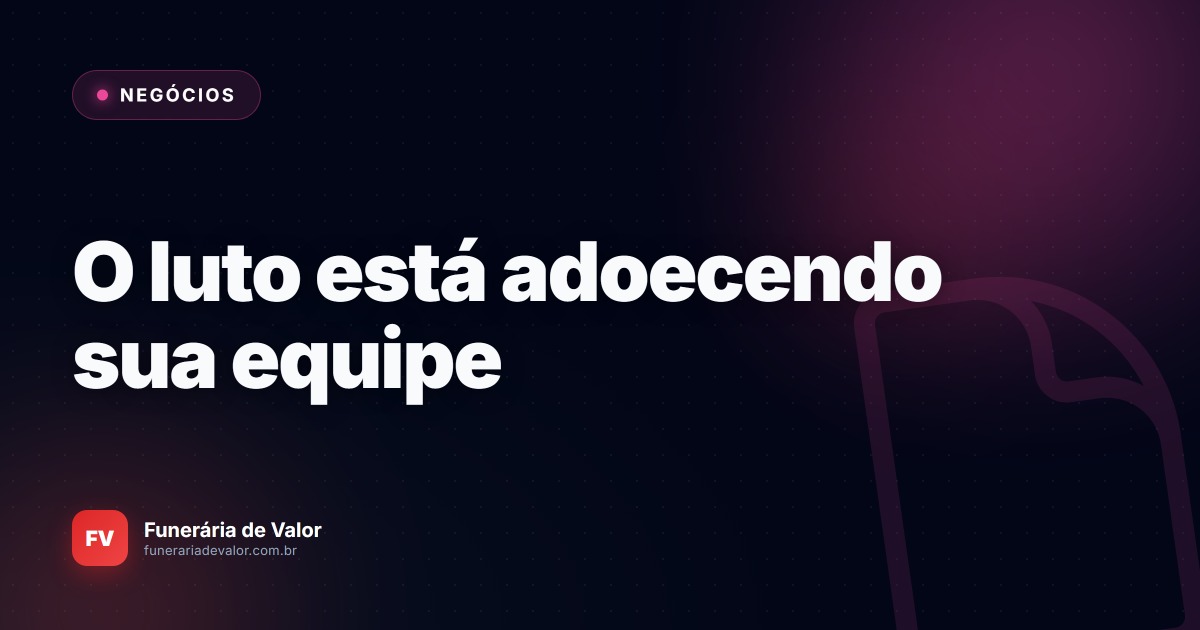 Burnout no luto: Seus plantonistas estão doentes e isso vai custar muito caro para a sua gestão