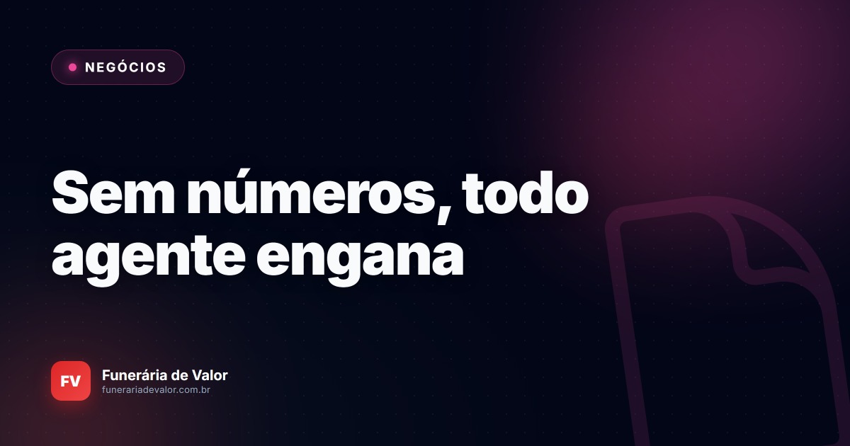 Como medir a produtividade de um agente funerário (sem parecer um chefe insensível)