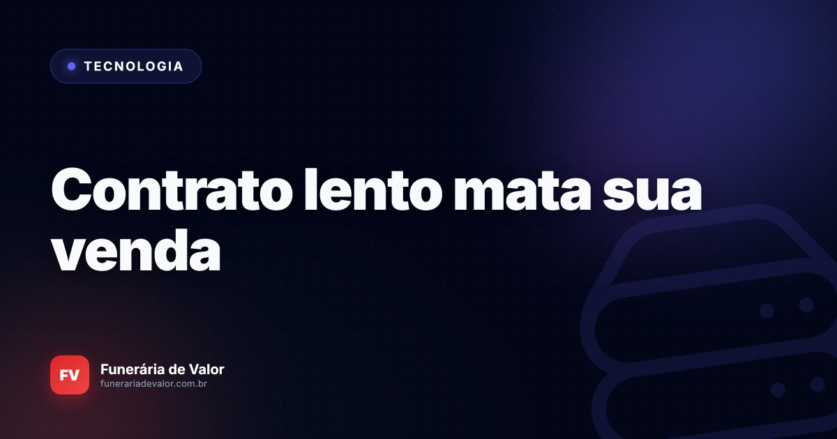 Contratos demorados esfriam vendas: A tecnologia que aprova planos em menos de 2 minutos