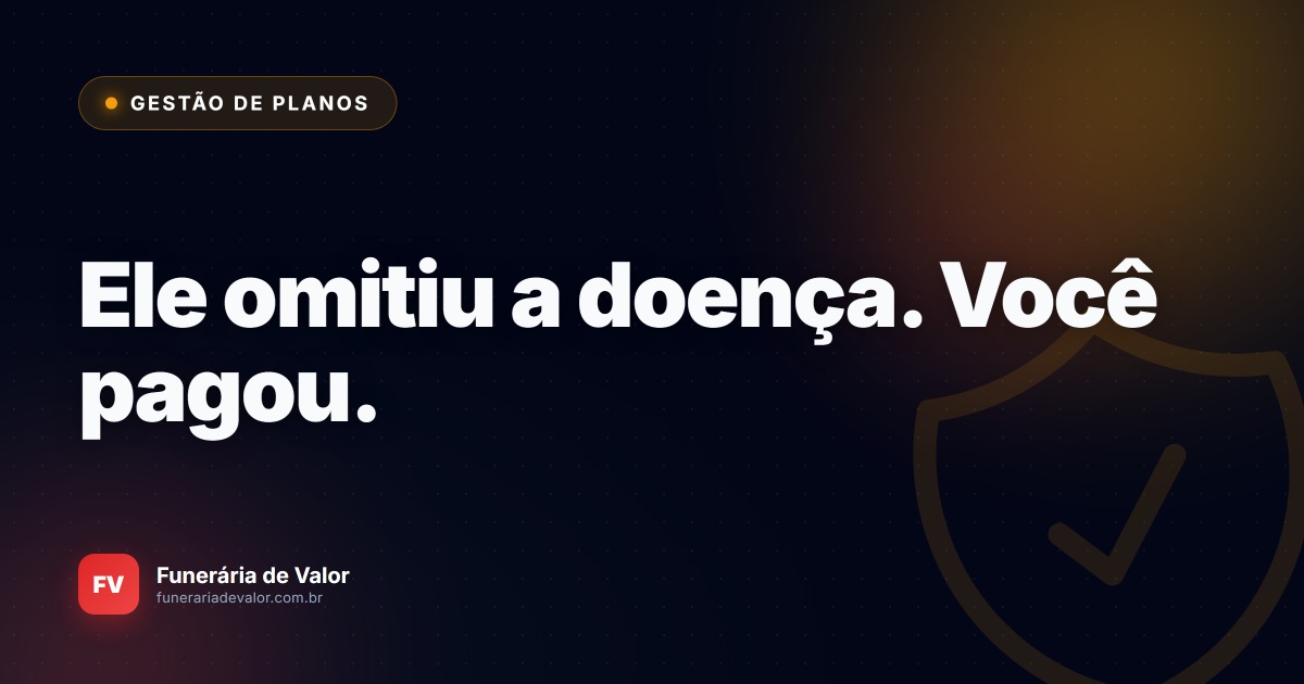 O tabu da doença pré-existente: O que a lei realmente diz sobre negar atendimento funerário