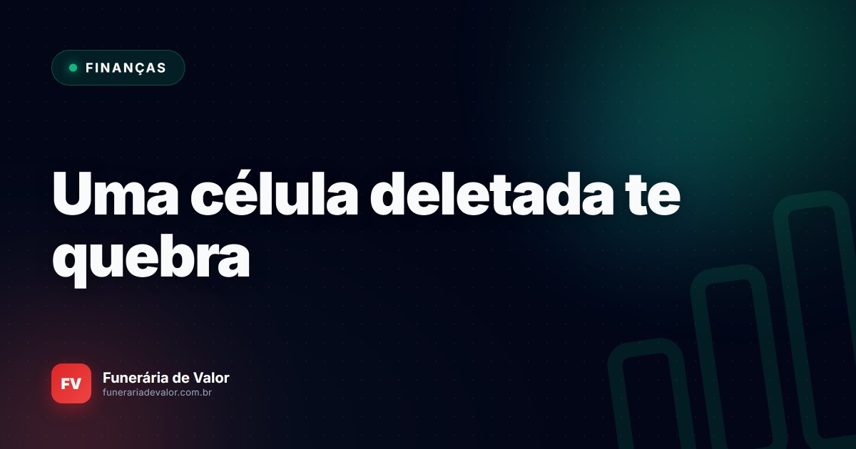Planilha ou sistema: o que a funerária perde controlando planos e caixa no Excel
