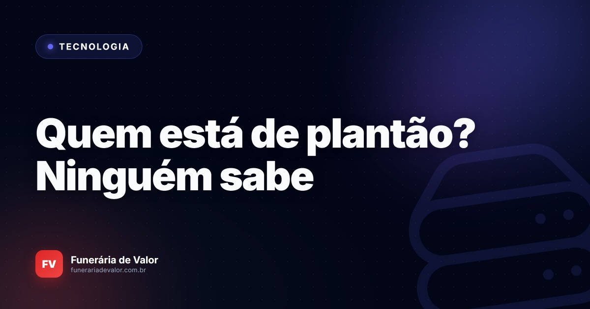 Chega de grupos de WhatsApp bagunçados: O jeito inteligente e digital de gerir seus plantonistas