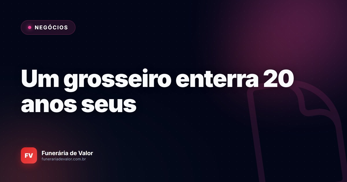 O agente funerário arrogante: Como um único funcionário destrói a reputação de 20 anos da sua empresa