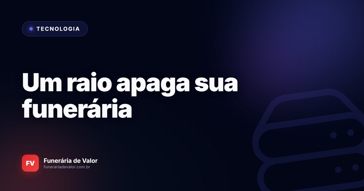 O Segredo obscuro do Backup em Pendrive: Porque a sua funerária está a um raio de distância da falência