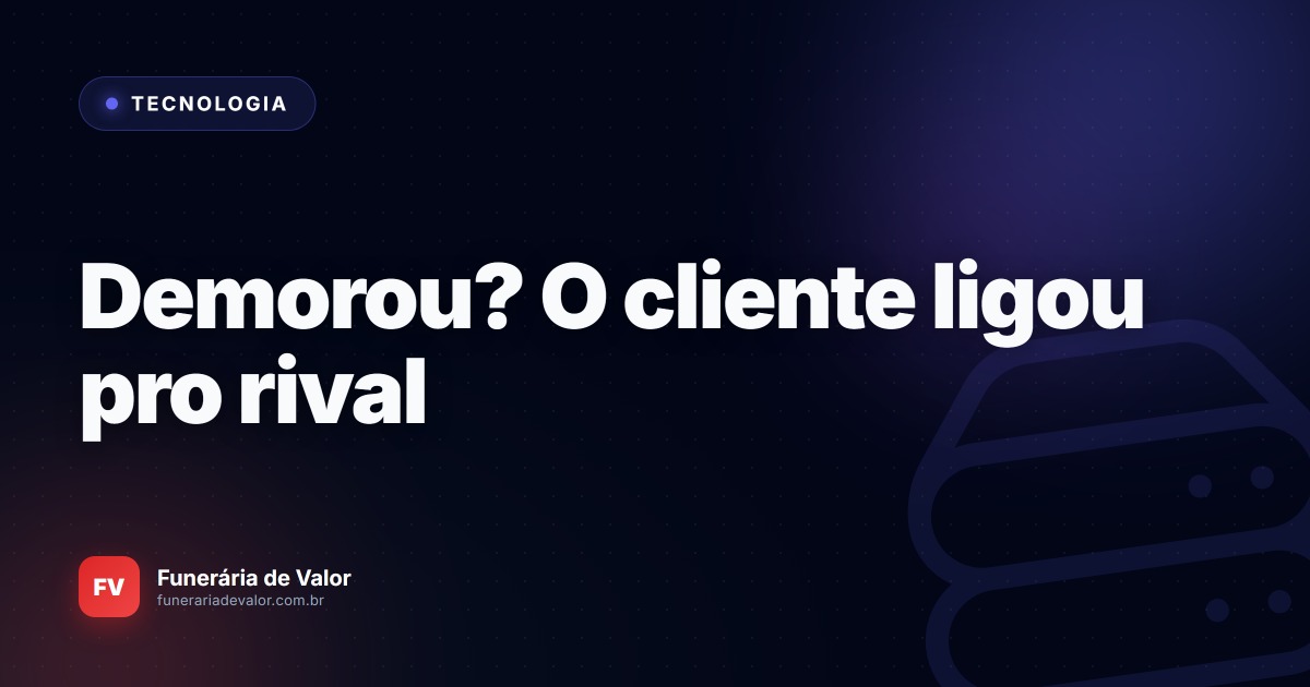 Robôs no atendimento fúnebre: Como a Inteligência Artificial evita perder clientes quando o plantonista demora a responder