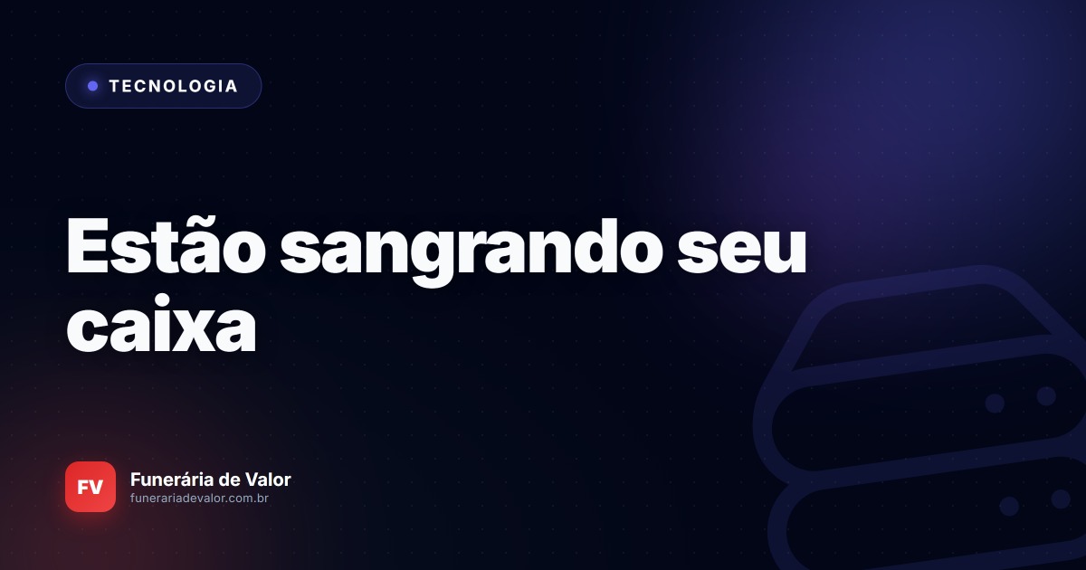 Onde estão vazando os seus lucros? A tecnologia que rastreia cada centavo sem você estar presente