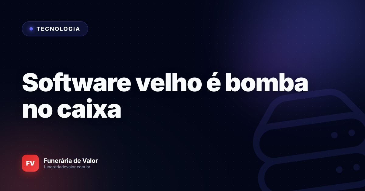 A bomba-relógio dos sistemas antigos: O risco iminente de colapso ao manter aquele software dos anos 2000 que "ainda funciona"