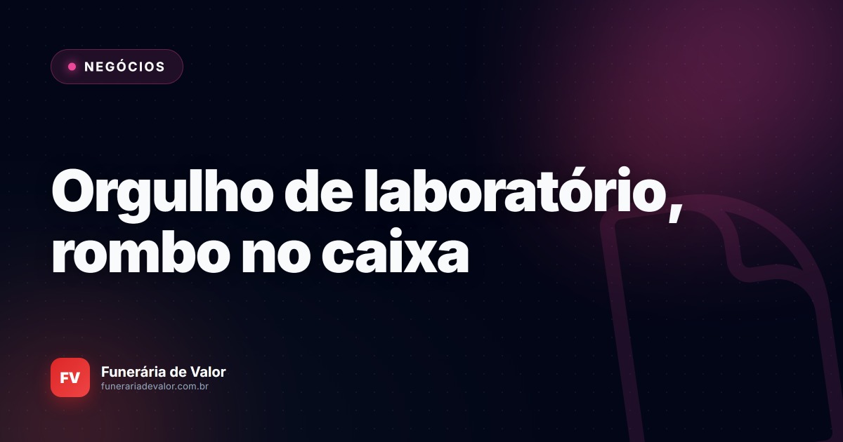 Terceirizar o laboratório ou investir em um próprio? A matemática fria da tanatopraxia na gestão